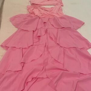 Pink Ruffled Dress